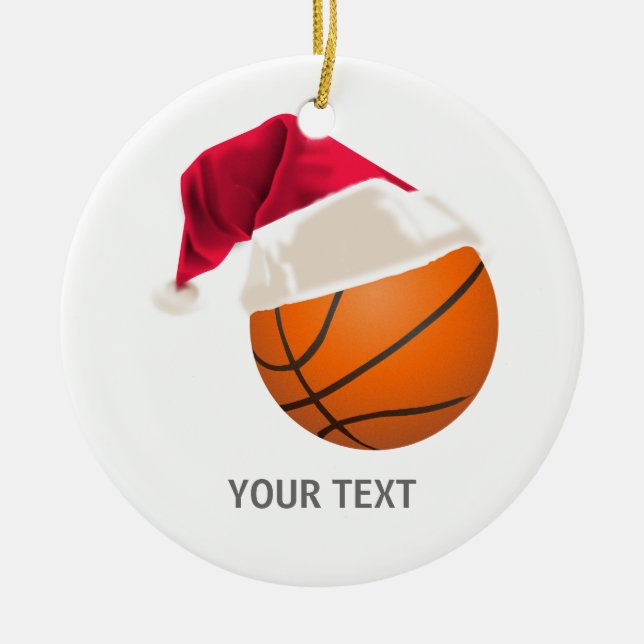 basketboll jul julgransprydnad keramik (Framsidan)