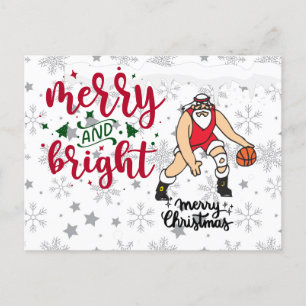 Basketboll jul med Jultomten Helg Vykort