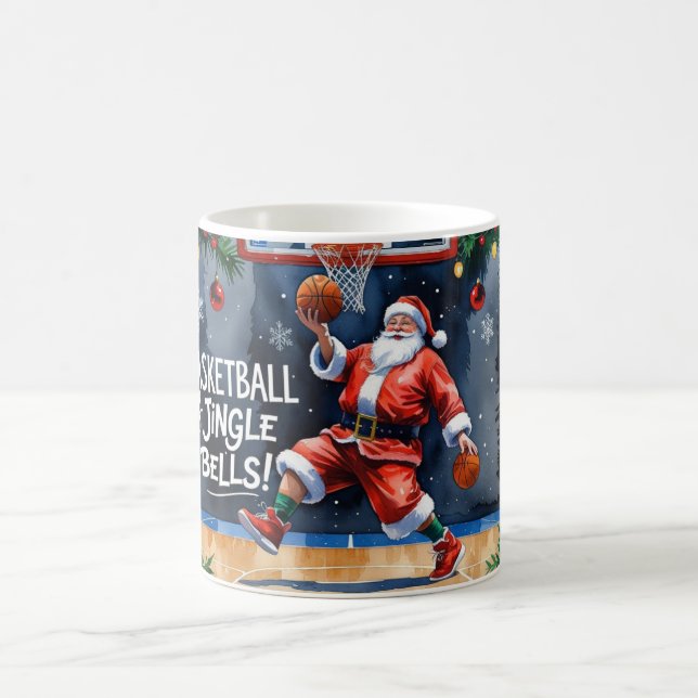 Basketboll - julfärgsfärg - tema kaffemugg (Center)