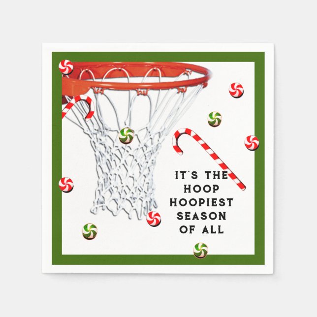 Basketboll Julfirande Julfest Pappersservett (Framsidan)