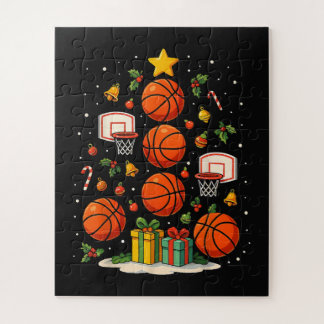 Basketboll Julgran Holiday Xmas Sport Pussel