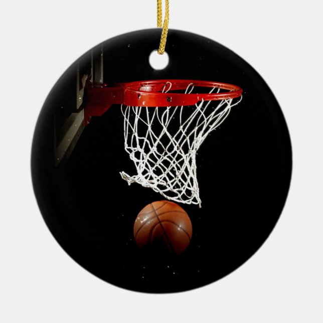 Basketboll Julgransprydnad Keramik (Framsidan)