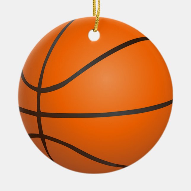 Basketboll Julgransprydnad Keramik (Framsidan)