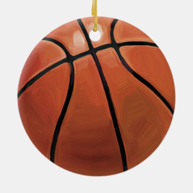 Basketboll Julgransprydnad Keramik (Baksidan)