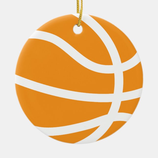 basketboll julgransprydnad keramik (Framsidan)
