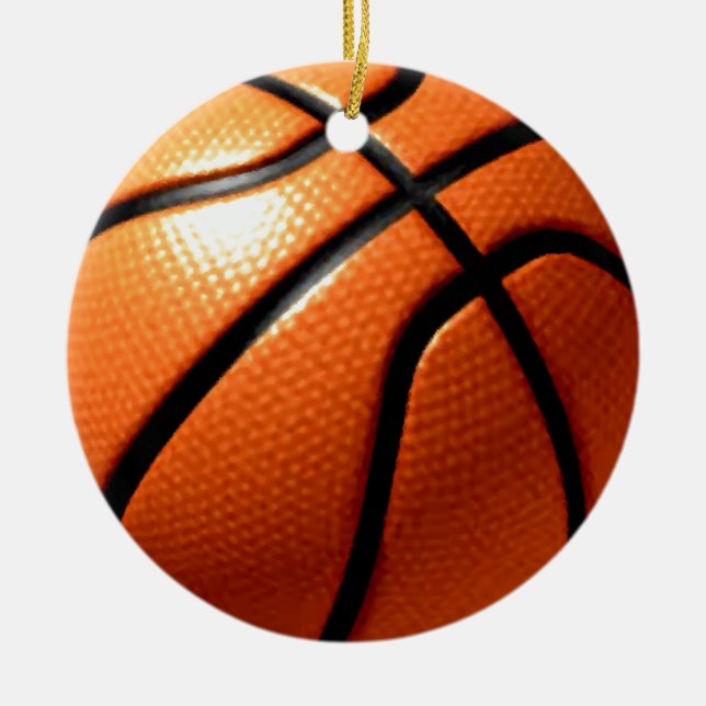 Basketboll Julgransprydnad Keramik (Framsidan)
