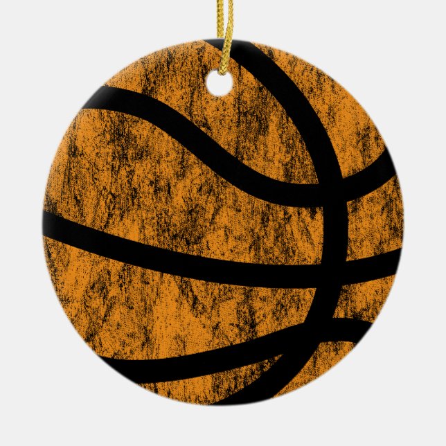 basketboll julgransprydnad keramik (Framsidan)