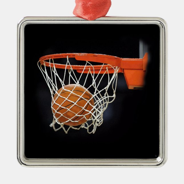 Basketboll Julgransprydnad Metall (Framsidan)