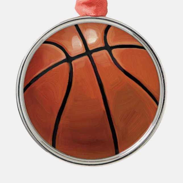 Basketboll Julgransprydnad Metall (Framsidan)
