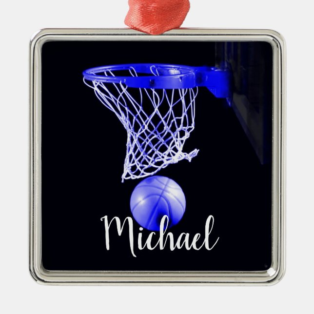 Basketboll Julgransprydnad Metall (Framsidan)