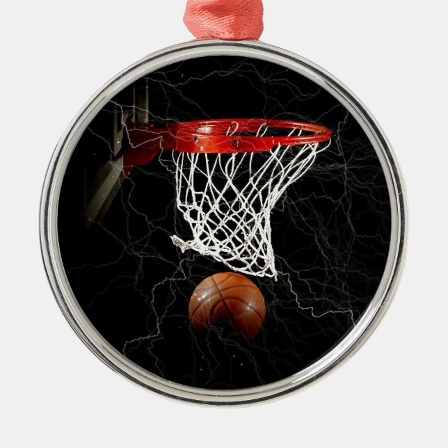 Basketboll Julgransprydnad Metall (Framsidan)