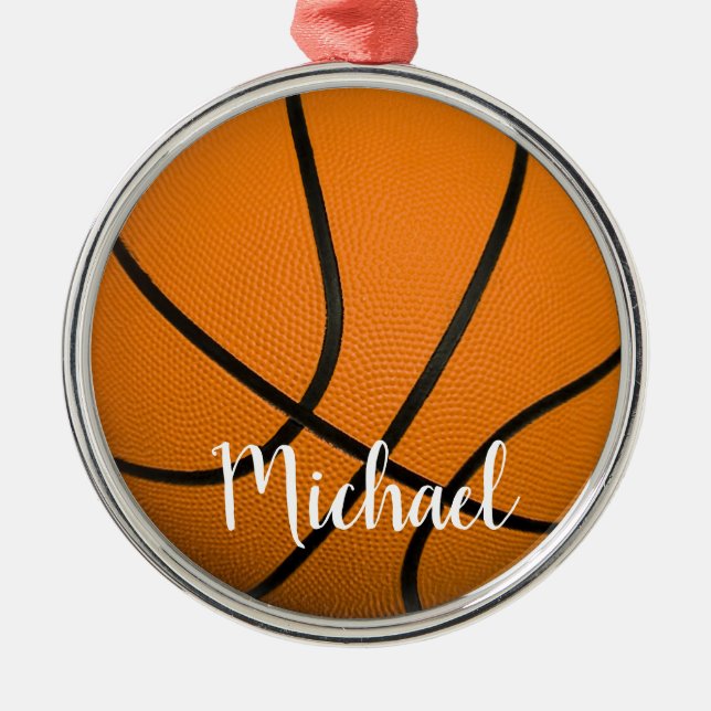 Basketboll Julgransprydnad Metall (Framsidan)