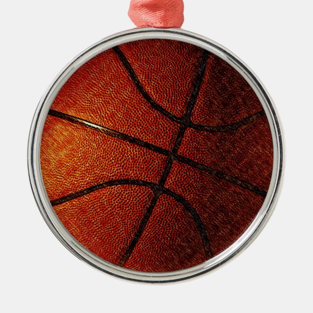 Basketboll Julgransprydnad Metall (Framsidan)