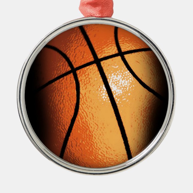 Basketboll Julgransprydnad Metall (Framsidan)