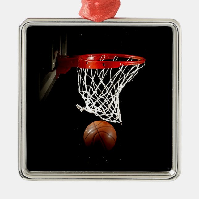Basketboll Julgransprydnad Metall (Framsidan)