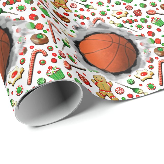Basketboll julhelg presentpapper (Rullad Hörn)