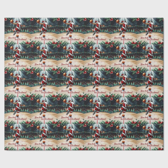 Basketboll - jultema presentpapper (Seam)