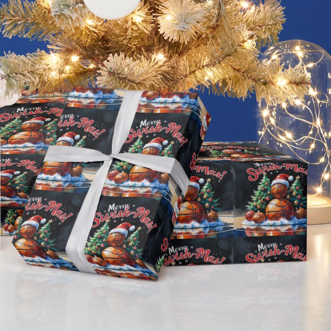 Basketboll - jultema presentpapper (Helgdagar)