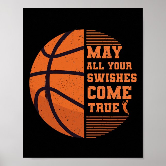 Basketboll kan alla dina Kom True College Poster (Framsidan)