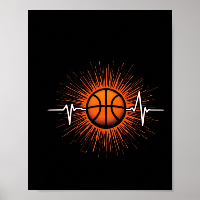 Basketboll - Kärlek för spel Poster (Framsidan)