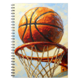 Basketboll Konst Anteckningsbok - Sport Design Jou