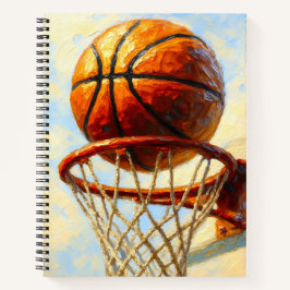 Basketboll Konst Anteckningsbok - Sport Design Jou