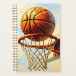 Basketboll Konst Anteckningsbok - Sport Design Jou