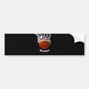Basketboll lägg till ditt namn bildekal