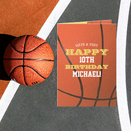 Basketboll Lägg till ditt namn och din födelsedag Kort