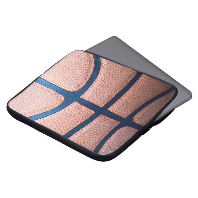 Basketboll Laptop Sleeve (Framsida topp)