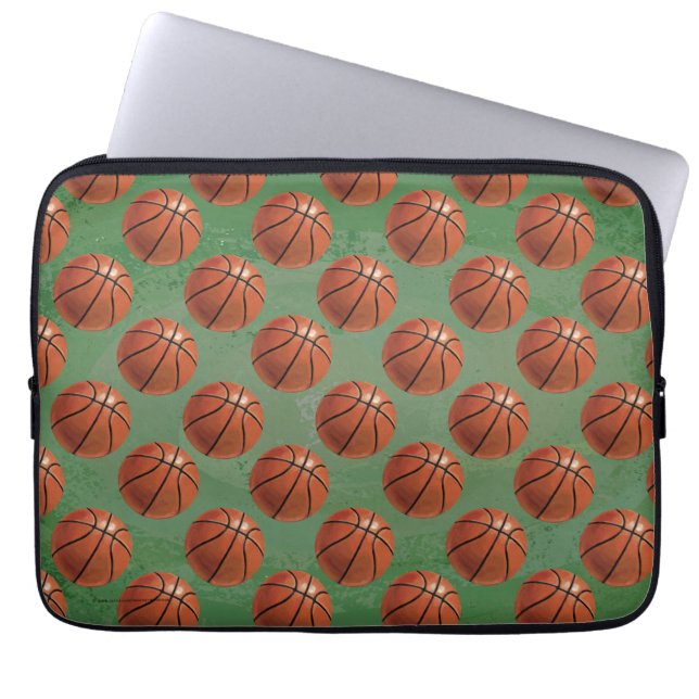 Basketboll Laptop Sleeve (Framsidan)
