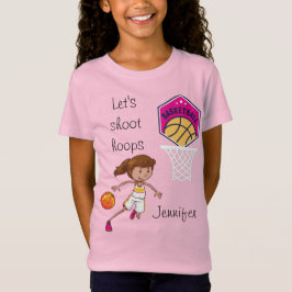 Basketboll "Låt oss Shoot Ringar" Personlig T-Shir T Shirt
