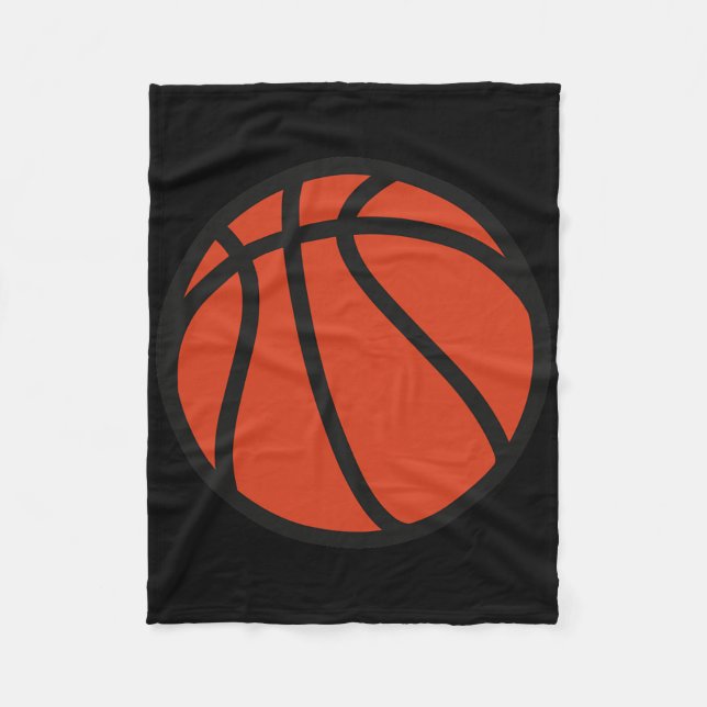 Basketboll Logotyp 1 Fleecefilt (Framsidan)