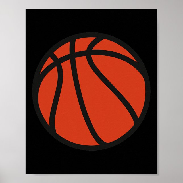 Basketboll Logotyp 1 Poster (Framsidan)