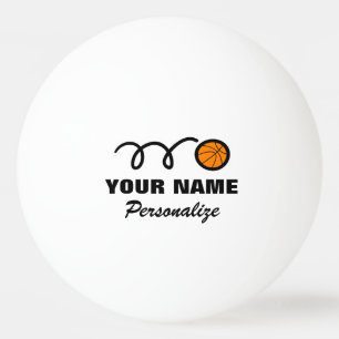 Basketboll logotyp ping pong boll för bordtennis
