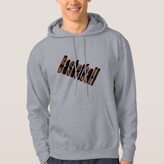 Basketboll Logotyp tillverkad av basketbullar. Sweatshirt (Framsida)