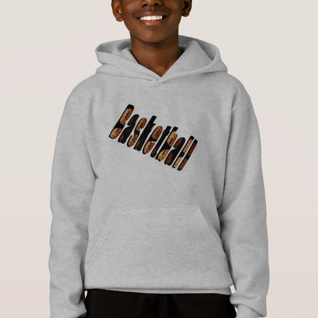 Basketboll Logotyp tillverkad av basketbullar. Tröja (Framsida)