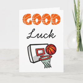 Basketboll lycka till kort
