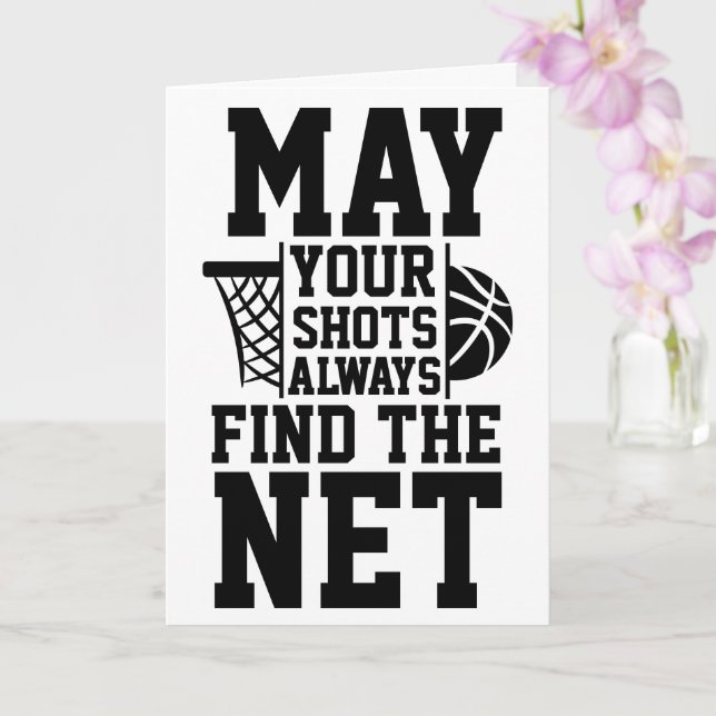 Basketboll lycka till kort (Orkide)