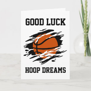 Basketboll lycka till kort