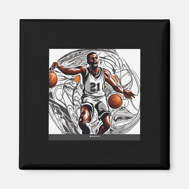 Basketboll Magnet (Framsidan)