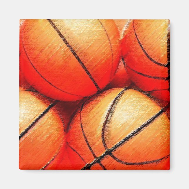 Basketboll Magnet (Framsidan)