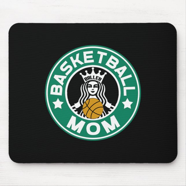 Basketboll Mamma för Mor för kvinnor i spelarmatch Musmatta (Framsidan)