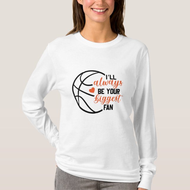 Basketboll Mamma Skriv ut T Shirt (Framsida)