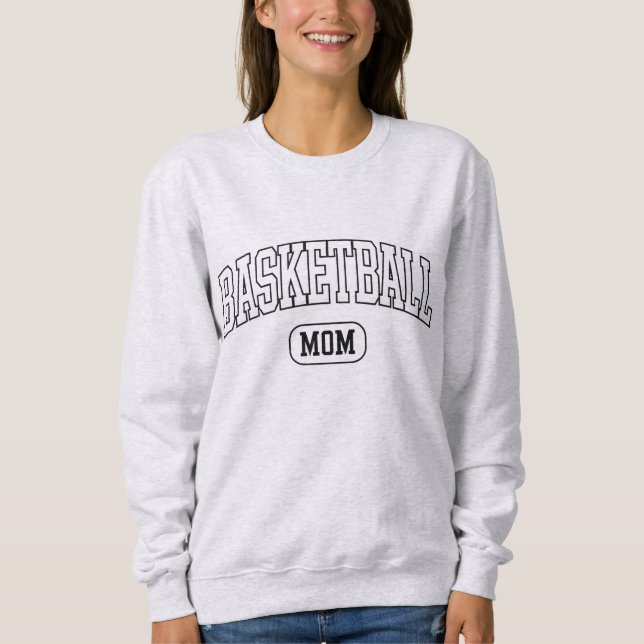 Basketboll Mamma Varsity Stil Text Design for Spor T Shirt (Framsida)