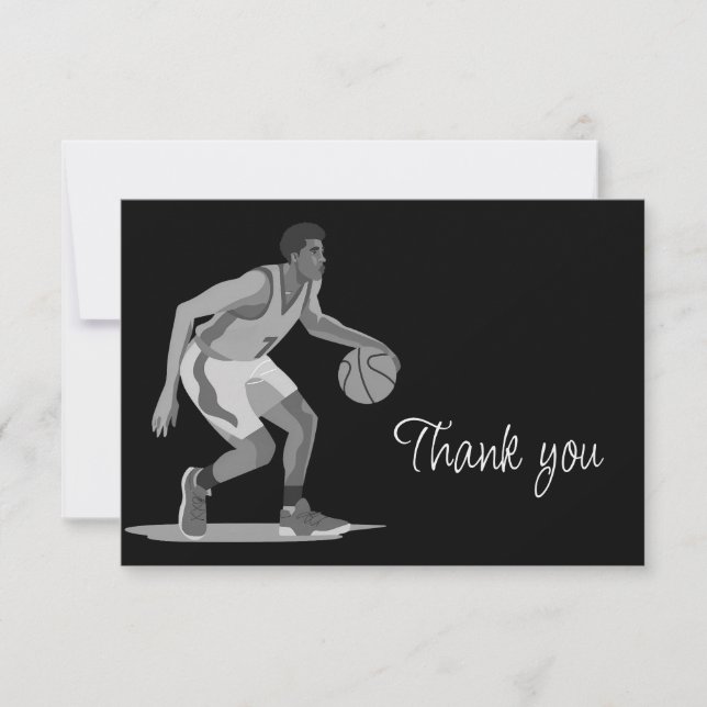 Basketboll Match Tack tack Kort (Framsida)