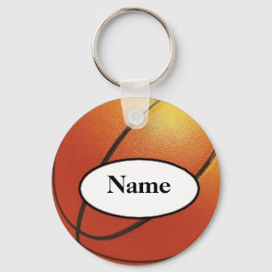 Basketboll med ditt namn på den nyckelring