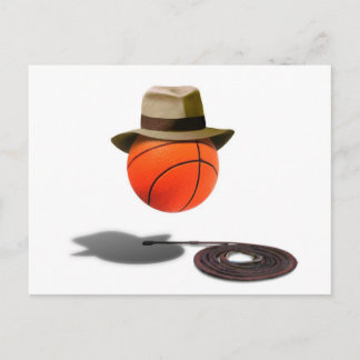Basketboll med Fedora och Whip Vykort