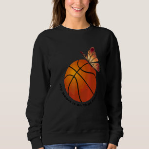 Basketboll mitt hjärta är på Fält-fjäril SpP T Shirt