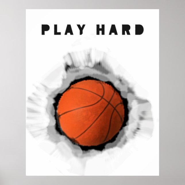Basketboll Motivation Poster (Framsidan)